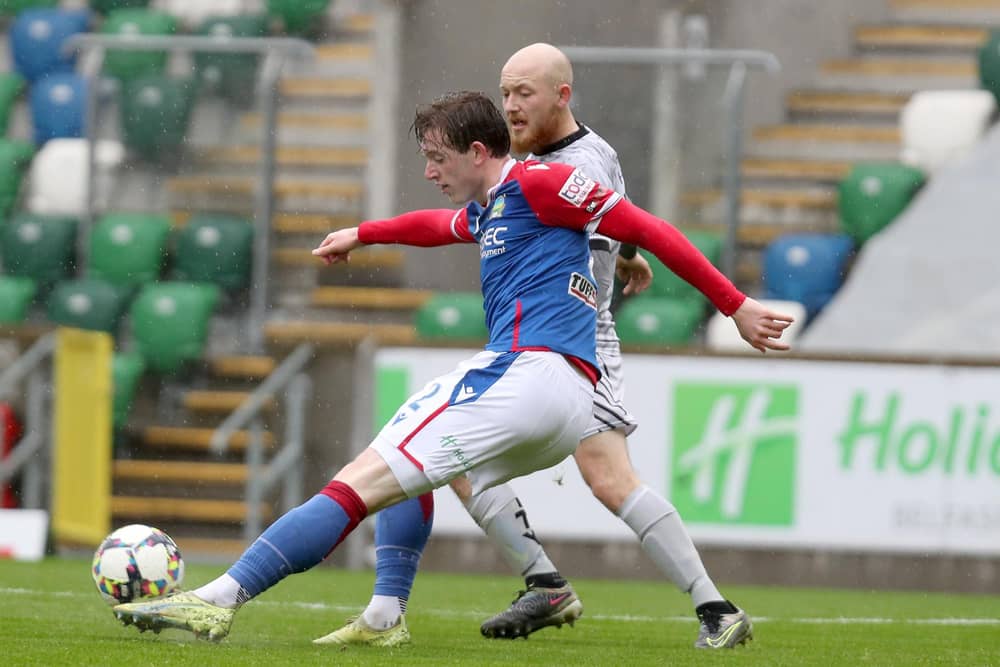 Daniel Finlayson in action for Linfield against Newry City. PIC: INPHO/Presseye/Declan Roughan