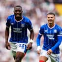 Rangers' Olwethu Makhanya (left), who was happy to take on advice and guidance from Rangers great Richard Gough as his fledgling Ibrox career goes from strength to strength
