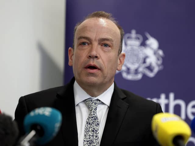 The Secretary of State for Northern Ireland, Rt Hon Chris Heaton-Harris MP, pictured at Erskine House, Chichester Street, Belfast. Picture: Press Eye