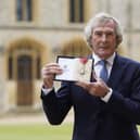 Pat Jennings after being made a Commander of the Order of the British Empire by the Prince of Wales during an investiture ceremony at Windsor Castle, Berkshire.