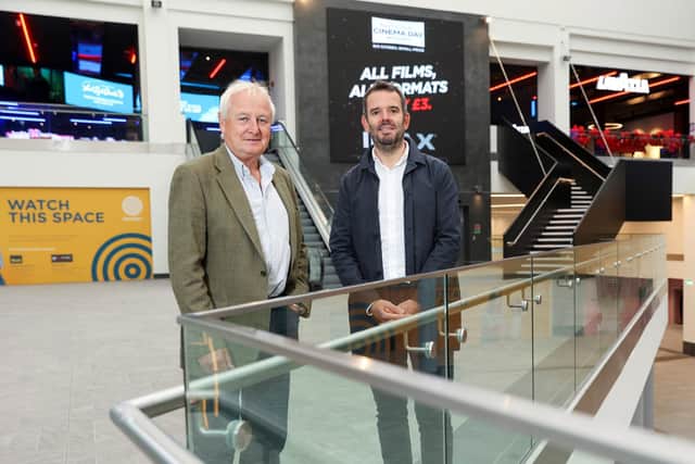 Belfast’s waterfront venue is officially open with an enhanced food and drink offering, a new name and news of new arrival Lost City Golf. Pictured are Guy Hollis from Matagorda2 and Nicky Finnieston, Finch co-founder