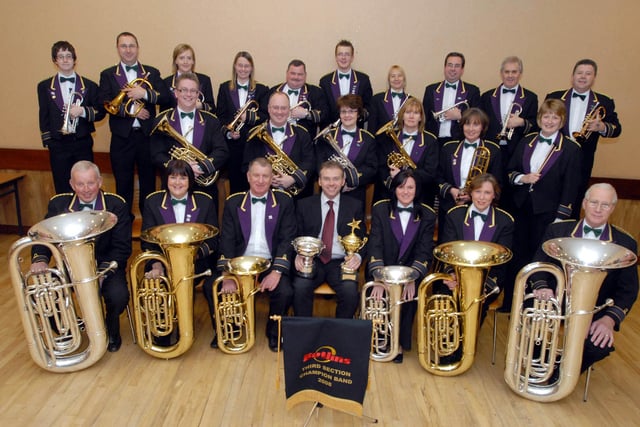 The Shirebrook Miners Welfare UNISON Band celebrate their double success after winning the Butlins 2008 3rd section Championships and the Best Mineworkers Band in 2008. The band is still going strong and has dropped UNISON from its title.