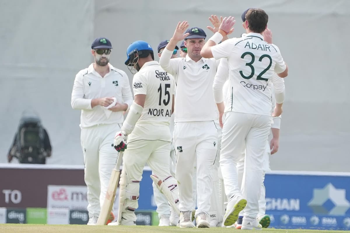 Ireland dismissed Afghanistan for 155 on day one of their one-off Test in Abu Dhabi