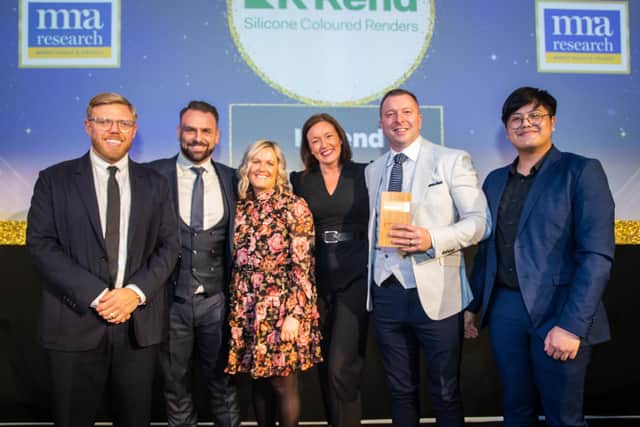 Northern Ireland's K Rend team scoop ‘Supplier of the Year’ at the Builders Merchant Awards 2023 presented by Rob Beckett