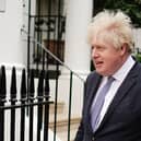 Former prime minister Boris Johnson leaves his home in London today. He  has accepted that he misled MPs but insisted his partygate denials were made “in good faith” based on what he “honestly” knew at the time