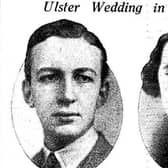 Photographs of Mr Phelim Robert Hugh O'Neill and Miss Clara Blow who were married at St Margaret's Church, Westminster, London, during this week in 1934. These photographs appeared in the News Letter. Picture: News Letter archives/Darryl Armitage