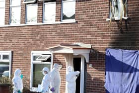 Photo by Jonathan Porter / PressEye

Forensic officers pictures at Edenvale Crescent.