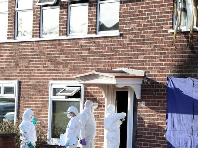 Photo by Jonathan Porter / PressEye

Forensic officers pictures at Edenvale Crescent.