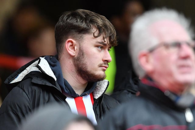A Sunderland fan takes in the atmosphere at Charlton