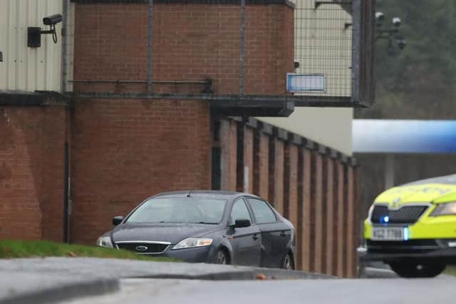 Car containing suspect device at Waterside PSNI station