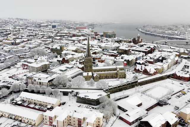 Londonderry got a dusting of snow in January. Picture by Lorcan Doherty / PressEye