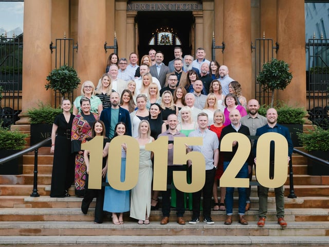 Staff from leading hospitality group, Beannchor came together to celebrate milestone long service tenures. The group, which employs over 450 people, across its estate of popular hotels, restaurants and bars, celebrated almost 80 of long-serving staff that have been with the business for more than a decade at a special event in The Merchant Hotel, Belfast recently