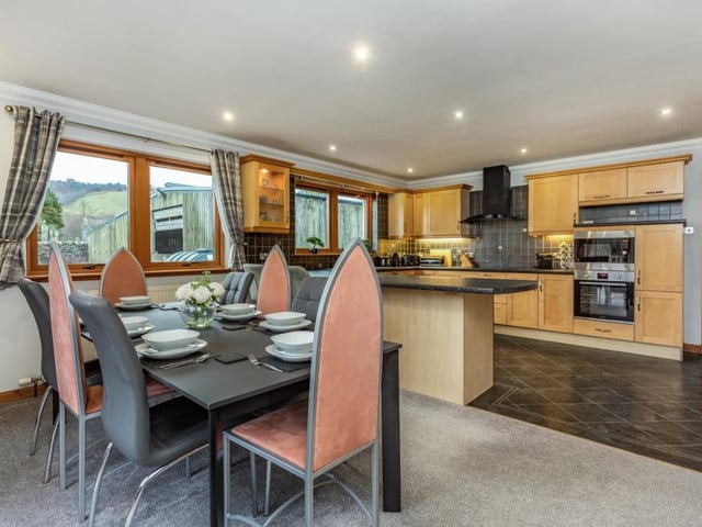 Kitchen and dining room.