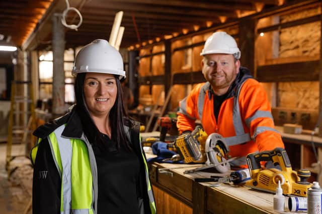 Oakleaf Group director Nicky Wright and Joe Jackson of Oakleaf Contracts are making sure that everything is on schedule as work nears completion on Cookstown’s newest bar, The 40 Thieves Tavern on William Street. The Irish-American style pub, located on the site of what was once The Central Inn in the heart of the town, promises to give patrons ‘a taste of the 19th century Big Apple’ when it opens its doors to the public on Saturday November 2