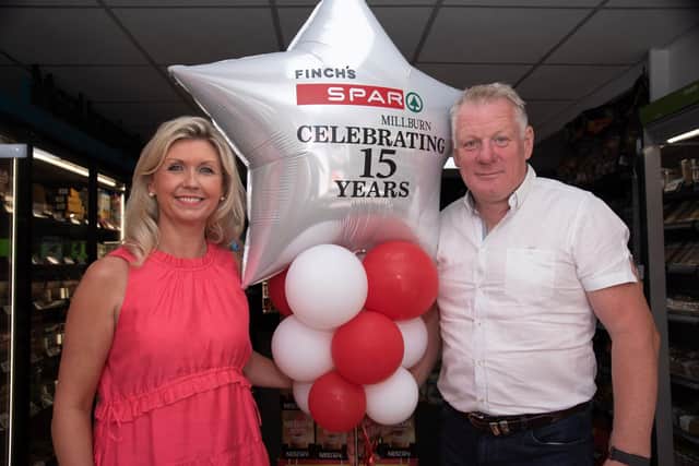 Michelle and Jonathan Finch celebrate 15 years as a SPAR store