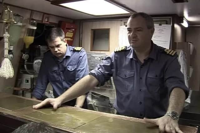 Steve Aiken in his naval days (BBC)