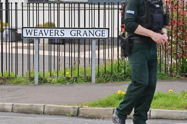 Searches took place in the Weavers Grange area of Newtownards