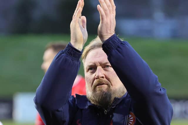Portadown manager Niall Currie takes his side to Annagh United this evening. PIC: David Maginnis/Pacemaker Press
