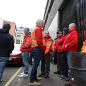 Royal Mail workers on strike at Tomb Street, Belfast on Wednesday, November 30, 2022. Photo by Jonathan Porter  / PressEye