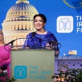 First Minister Michelle O’Neill and deputy First Minister Emma Little-Pengelly pictured at the Ireland Funds 32nd National Gala event in the National Building Museum, Washington DC,