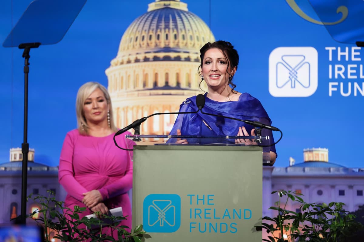 First Minister Michelle O'Neill and deputy First Minister Emma Little-Pengelly took centre stage last night - 17 images