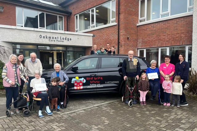 Red Brick House Nursery School pupils bring a little joy to the residents of Oakmont Lodge Care Home as part of a one-of-its-kind pilot scheme