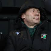 Glentoran manager Duncan Ferguson watching Coleraine tackle Crusaders at Seaview on Saturday. (Photo by Desmond Loughery/Pacemaker Press)