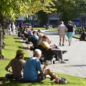 The public has been enjoying the sunshine at Belfast City Hall in Northern Ireland this week.
Picture By: Arthur Allison/Pacemaker Press.
