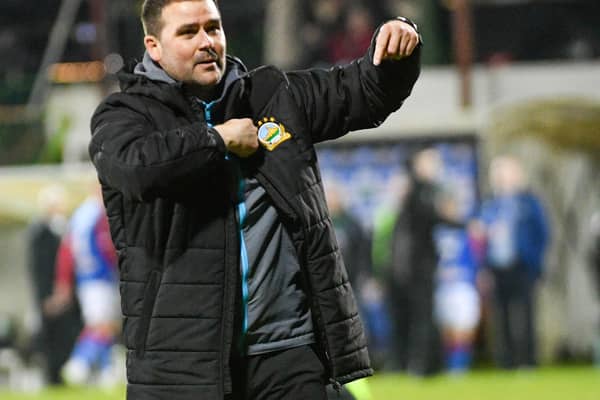Linfield manager David Healy. (Photo by Andrew McCarroll/Pacemaker Press)