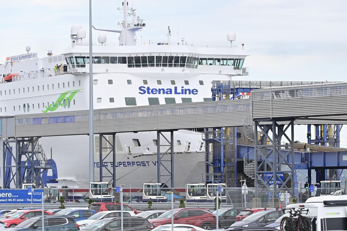 These were the scenes after a fire took hold on the Stena Line's Superfast VII ferry at Belfast Harbour
