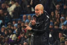 Manchester City manager Pep Guardiola. (Photo by Martin Rickett/PA Wire)