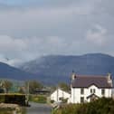 Large wildfires raged in the Mourne Mountains.