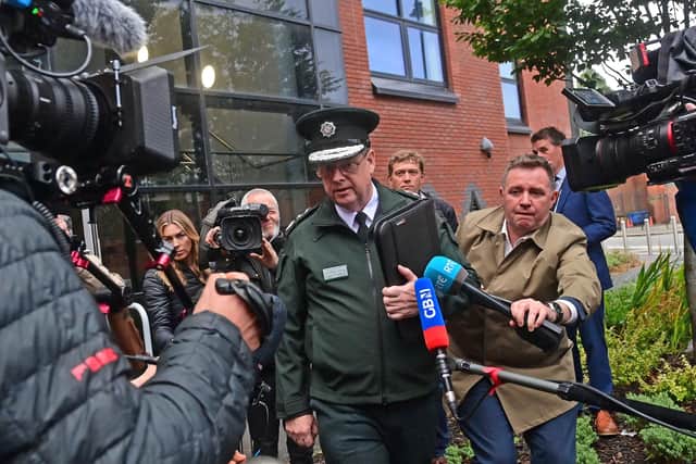 Simon Byrne has said he has no plans to resign following an unprecedented emergency meeting with the Northern Ireland Policing Board on Thursday. Pic Colm Lenaghan/Pacemaker