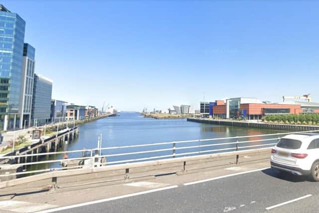 The current view of the building from the M3