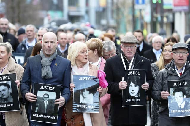Families of victims of Bloody Sunday