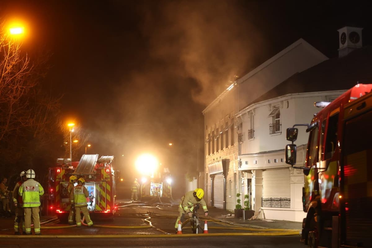 Blaze at AJ's Diner in Crossgar has been contained, says Northern Ireland Fire & Rescue Service