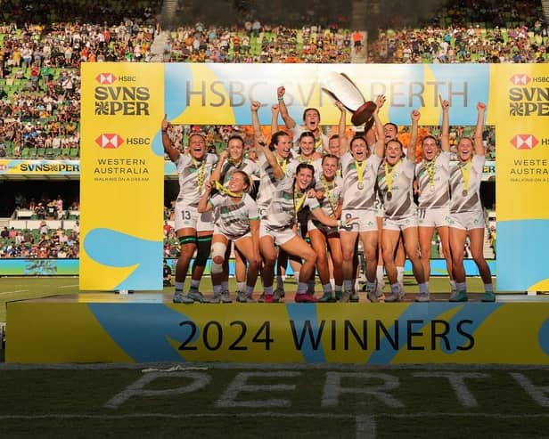 Ireland Women's Sevens team have made history after shocking hosts Australia 19-14 to win World Series gold in Perth