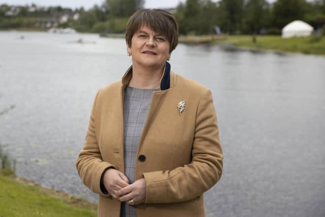 Arlene Foster has complained to the Arts Council and Tourism NI about the recent Feile. Pic: Liam McBurney / PA