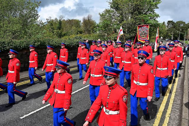 Last year's Apprentice Boys Easter parade in Lisburn. Photo: Arthur Allison/Pacemaker Press