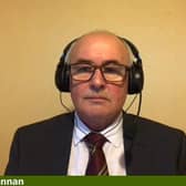 Dr Sean Brennan at the NIAC - 18 October 2023. Photo: Parliament TV