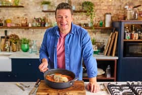 Jamie Oliver with Pork Meatloaf spaghetti