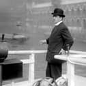 File photo dated 01/01/1910 of Lieutenant Shackleton on the bridge of the Nimrod, moored on the Thames in London in 1910. Picture: PA Wire