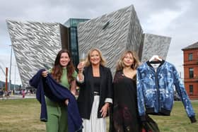 Judith Owens MBE, CEO of Titanic Belfast (centre) is joined by Niaobh Beatty, founder of NIAO Knitwear (left) and Sarah O’Neill, founder of Éadach who will both feature in the event. Tickets are priced at £65pp, for more information and to book go to www.titanicbelfast.com