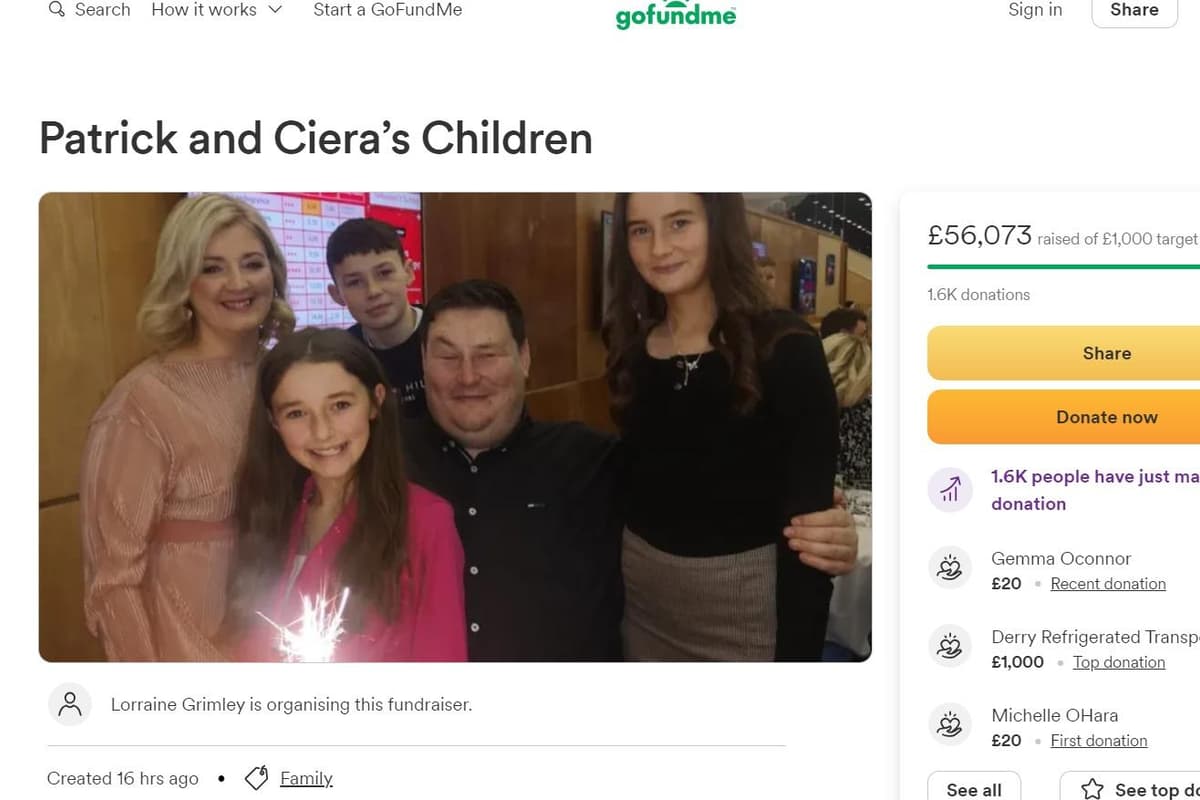 Massive outpouring of support for children of tragic Patrick and Ciera Grimley as GoFundMe hits £169K in days