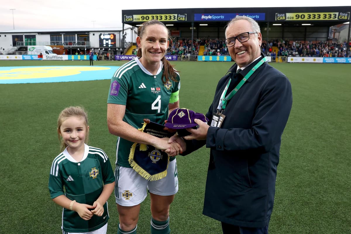 Northern Ireland video captures magic family moment for international player on landmark occasion