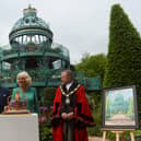 King Charles III and Queen Camilla open a new Coronation Garden in Newtownabbey where they met Mayor of Antrim and Newtownabbey, Alderman Stephen Ross, the designers of the garden and representatives of community and charitable organisations.