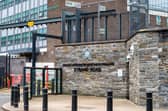 The Strand Road PSNI station in Londonderry. The Police Service of Northern Ireland (PSNI) said they had a significant public safety operation in place.