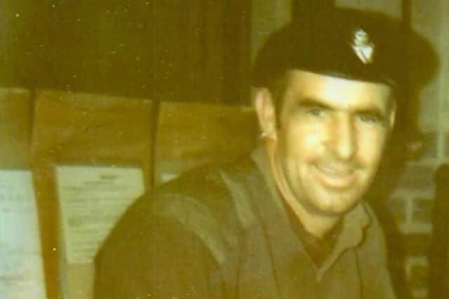 Corporal James Elliott was abducted in 1972 at the border in Newry while driving his lorry. Thirty hours later his body was dumped on the side of a road in Newtownhamilton, Co Armagh, as a lure for a further attack on security forces.