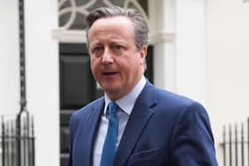 Foreign Secretary Lord David Cameron leaving no 10 Downing Street, London.