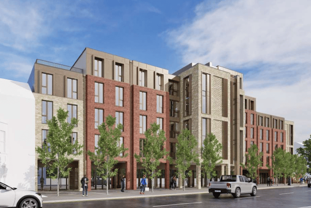A sketch showing the planned student housing development. Image: Graham Investment Projects